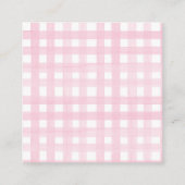 Roze Bow Verjaardagsverblijf Kaarten (Achterkant)