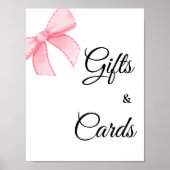 Roze Bow Vrijgezellenfeest Cadeaus & Kaarten Poster (Voorkant)