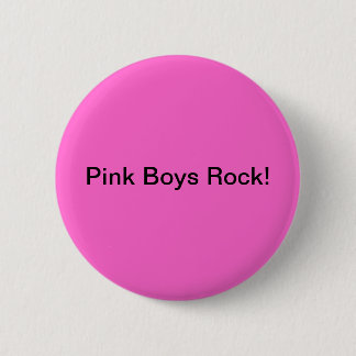 Roze Boys Rock Ronde Button 5,7 Cm