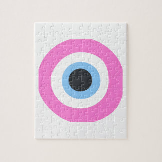roze boze oog legpuzzel