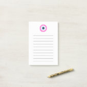 roze boze oog post-it® notes (Op bureau)