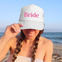 Roze bride Bachelorette Trucker Hat