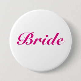Roze bride Button