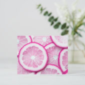 Roze briefkaart (Staand voorkant)