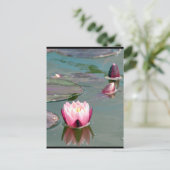 Roze briefkaart (Staand voorkant)