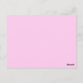 roze briefkaart (Achterkant)