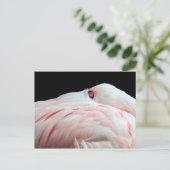 Roze Briefkaart Flamingo (Staand voorkant)