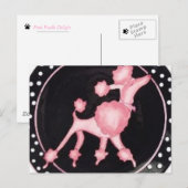 Roze Briefkaart met schuifniveau (Voorkant / Achterkant)