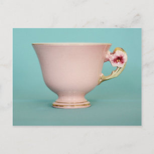 Roze Briefkaart Teacup