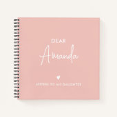 ROZE | Brieven aan mijn dochter Keepsake Memory Notitieboek (Voorkant)