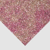Roze Bronze Ombre Sparkle Glitter Tissuepapier (Detail)
