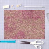 Roze Bronze Ombre Sparkle Glitter Tissuepapier (Craft)