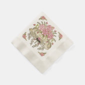 Roze Bruid bruiloft servetten (Hoek)