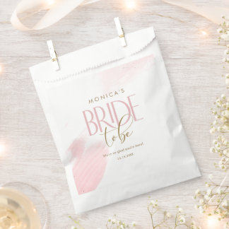 Roze Bruid Wordt Bruidsfeest Bedankzakje