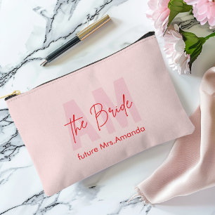 Roze Bruids Cadeau   Aangepaste Naam Etui