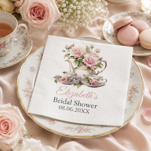 Roze Bruids-Shower Thee Feest Servetten