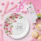 Roze Bruidsdouche Papieren Bordje (Feest)