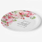 Roze Bruidsdouche Papieren Bordje (Gekanteld)
