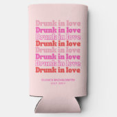 Roze Bruidsfeest Favor Drunk in Love (Achterkant)