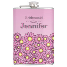  Roze Bruidsmeisje Flower Flask
