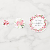 Roze Bruidsmeisjesfeest Confetti (Achterkanten)