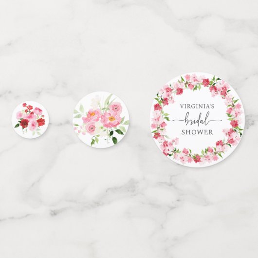 Roze Bruidsmeisjespicknick Confetti (Achterkanten)