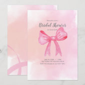 Roze bruidsuitnodiging Bridgerton-geïnspireerd Kaart (Voorkant / Achterkant)