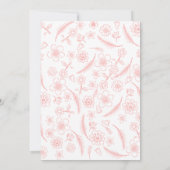 roze bruiloft kaart (Achterkant)