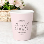 Roze Bruilofts Bruiloft Brunch Papieren Bekers