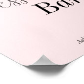 Roze Bruiloftsfeest Dessert Bar  Poster (Hoek)