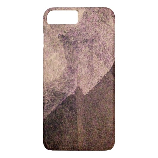 Roze bruin abstracte verfpenseellijnkunst Case-Mate iPhone case (Achterkant)