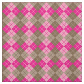 Roze-bruin Argyle Stof (Swatch)