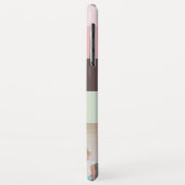 Roze Bruin en Groen Familiefoto Case-Mate iPhone Case (Achterkant/links)