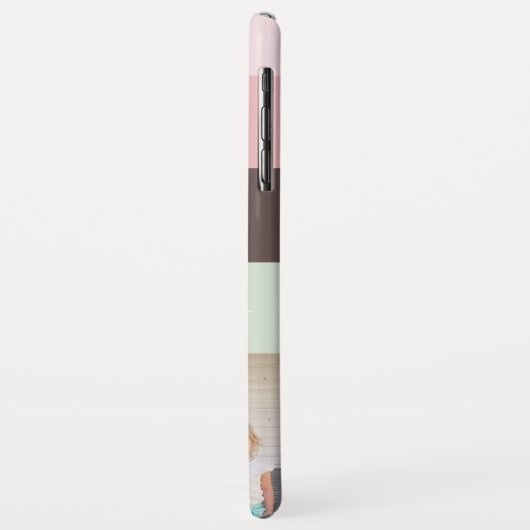 Roze Bruin en Groen Familiefoto Case-Mate iPhone Case (Achterkant/links)