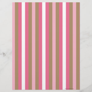 Roze bruin gestreept plakboekpapier