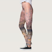 Roze bruin metaal leggings (Links)