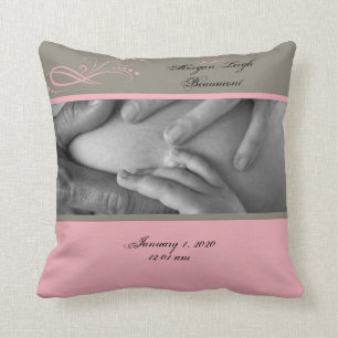 Roze bruin Modern Floral Baby Keepomwille Pillow Kussen