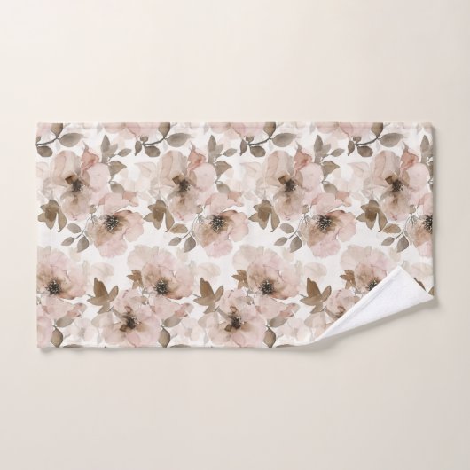 Roze Bruine Cowgirl Zuidwestelijke Bloem Bad Handdoek (Handdoek)