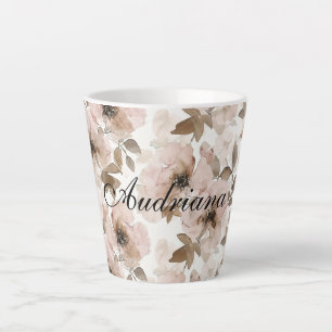 Roze Bruine Cowgirl Zuidwestelijke Bloemmotief  Latte Mok