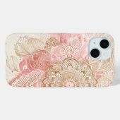 Roze Bruine Crème Mandala Boheemse Boho Mode Case-Mate iPhone Case (Achterkant (horizontaal))