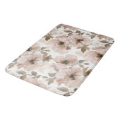 Roze bruine Southwestern bloem Badmat (Gekanteld)