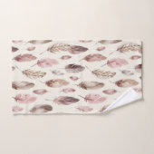 Roze bruine veren bad handdoek (Handdoek)