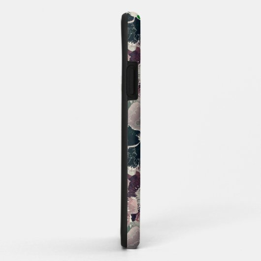 Roze, bruine waterverf bloemen Case-Mate iPhone case (Achterkant/rechts)