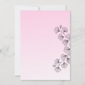 Roze brunch, brunch en bubbels kaart (Achterkant)