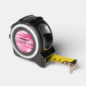 Roze Brushstrokes Tape-maat Rolmaat (Hoek)
