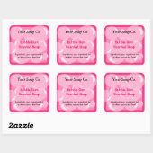 Roze Bubbels Bubble Gum Zeep Label (Vel)