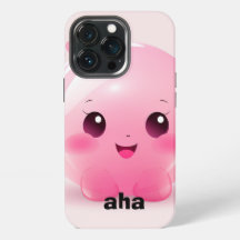 Roze Bubble Cartoon AHA Telefoon Case