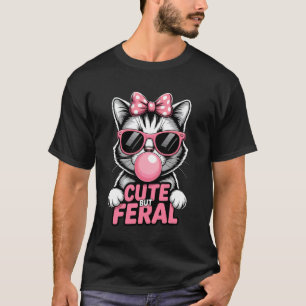 Roze Bubble Gum Zonnegroepen Moppertje Maar Wilde T-shirt