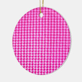 Roze bubblegumstructuur keramisch ornament (Links)
