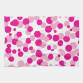 Roze bubelen Confetti Pattern Kitchen Towel Theedoek (Horizontaal)